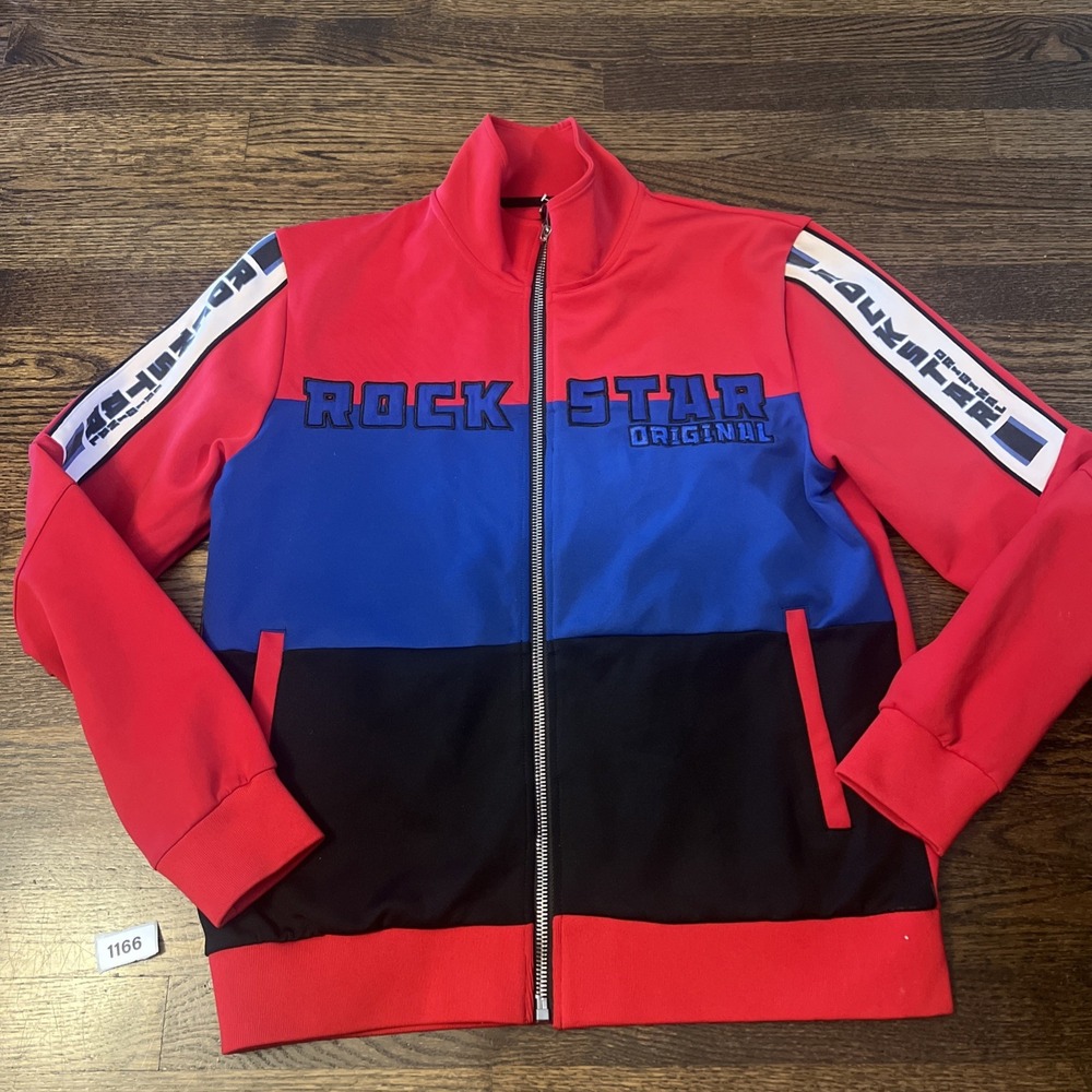 Rockstar Original Jacket Red Men ~Size L Full Zipper